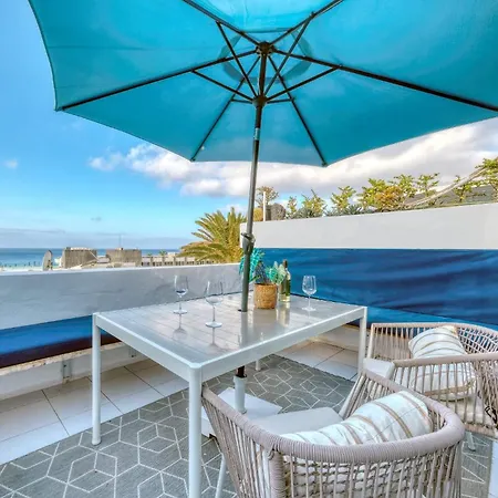 Casa Picon En Puerto Del Carmen, Con Terraza, Vistas Al Mar, Piscina Y Junto A La Playa Апартаменты